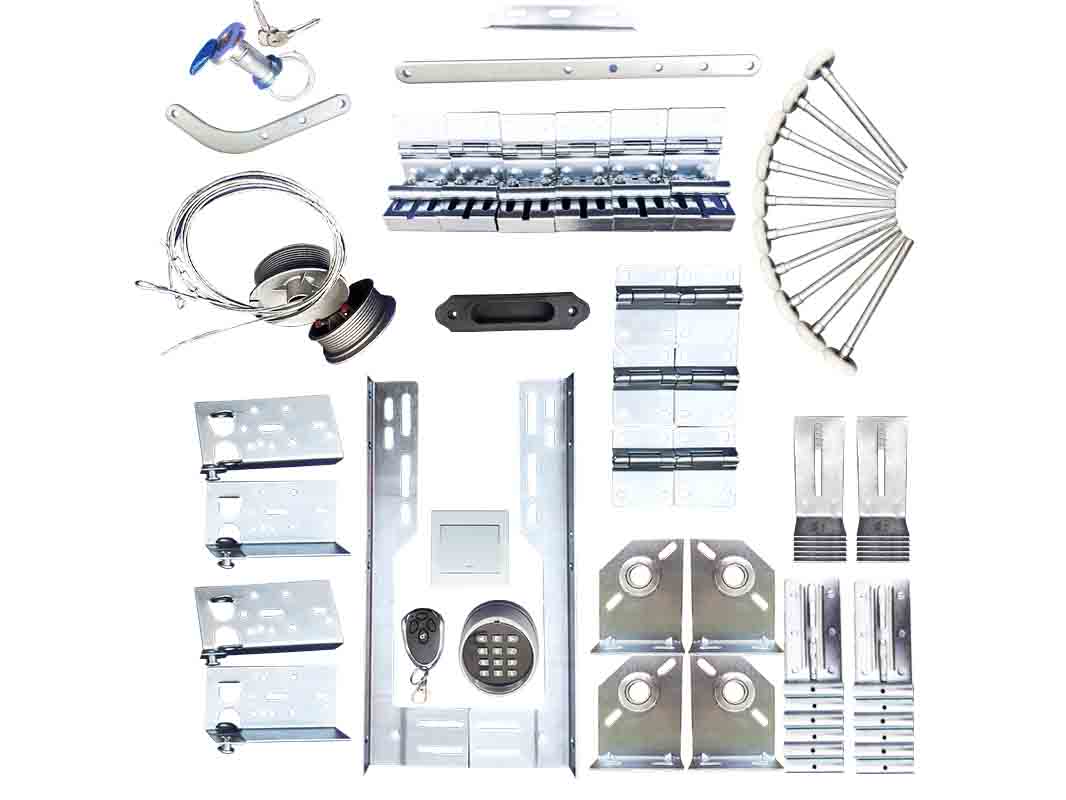 Garage door hardware kit
