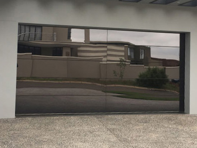Mirror garage door 